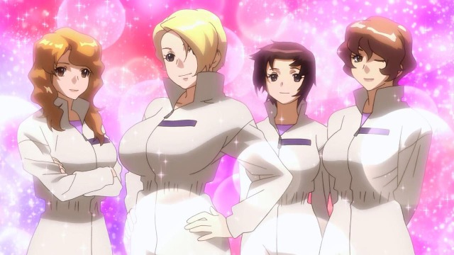 The best team of mechanics.  Yes, this series has fanservice.