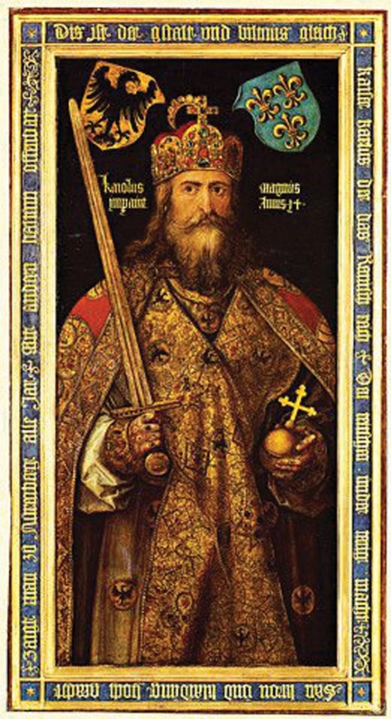 Emperor Charlemagne Holding Sword
